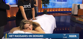Zeel Massage On Demand in Portland Today, Zeel Massage on KGW Portland Today