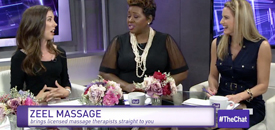 Zeel Massage On Demand in The Chat, The Chat Tuesday April 26: Tech with Brandi Bleak